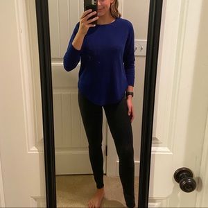 Blue Long-Sleeve Sweater Shirt